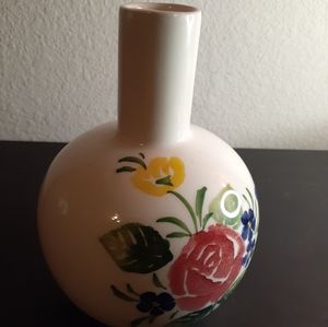 Handpainted Porcelain 7" Vase by Bresolin, Italy.
